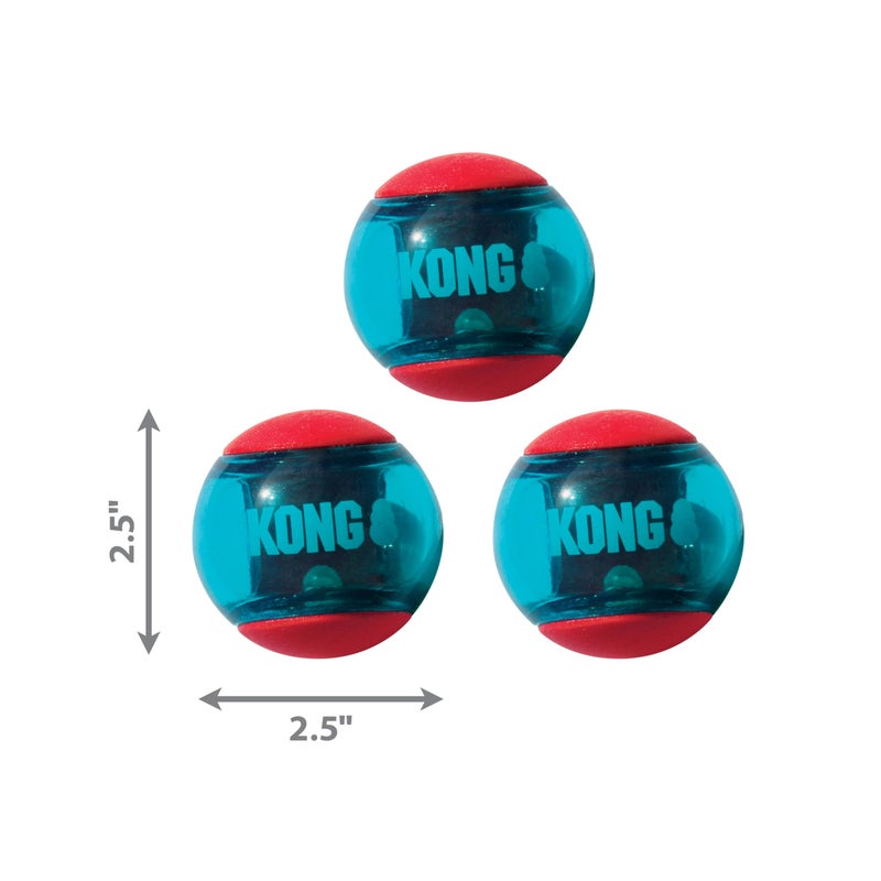 KONG Squeezz Action Ball Red Md - Image 3